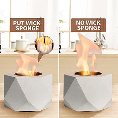 Tabletop Fire Pit, Concrete Mini Fireplace, Rubbing Alcohol Fueled Portable Fire  Pit, Outdoor/Indoor Fire Pit, Mini Fire Pit & Tabletop Fireplace, Table Top  Fire Pit Bowl for Balcony Decor (Black) - Yahoo