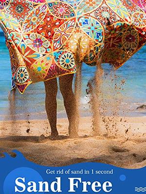 Microfiber Beach Towel for Adults - Oversized Travel Beach Towels with