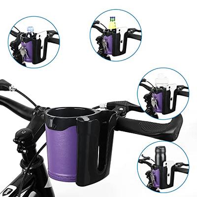 Accmor 3-in-1 Bike Cup Holder with Cell Phone Keys Holder, Bike Water  Bottle Holders,Universal Bar Drink Cup Can Holder for Bicycles,  Motorcycles, Scooters,Black Purple - Yahoo Shopping