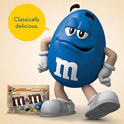  M&M'S Almond Milk Chocolate Christmas Candy, Sharing Size, 9.3  oz Resealable Bag (Pack of 8)