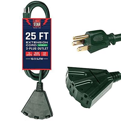 10 Gauge 50ft Extension Cord Heavy Duty SJTW Industrial 20 Amp UL ETL Osha