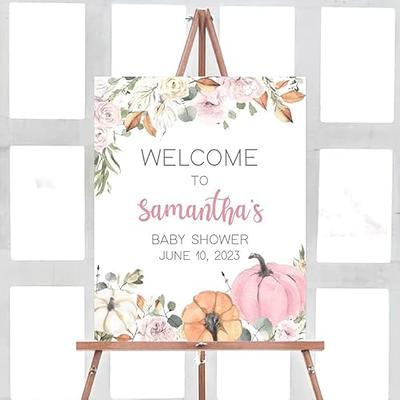 Wildflower Baby Shower Welcome Sign, Girl Boho Floral welcome sign, Printed  Foam Board, Baby Shower Decor