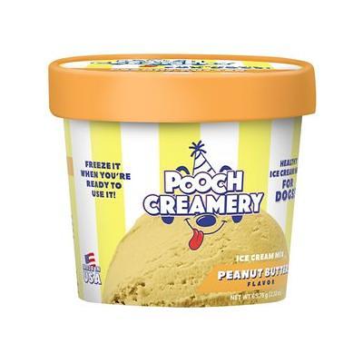 POOCH CREAMERY Vanilla Flavor Ice Cream Mix Dog Treat, 5.25-oz cup 