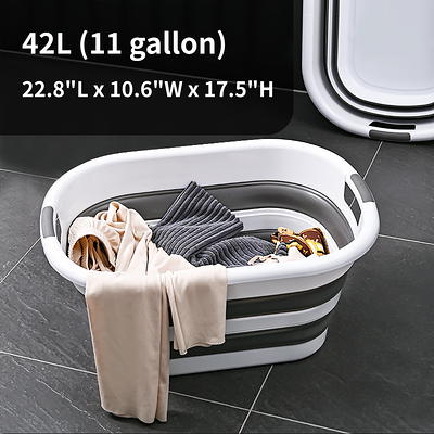 Clevermade Collapsible Fabric Laundry Basket - Foldable Pop Up Storage