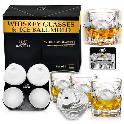 CUCUMI Old Fashioned Whiskey Glasses Bourbon Rocks Glasses