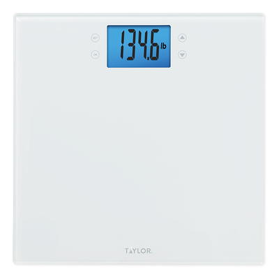 Taylor 3907 22 lb. Stainless Steel Digital Kitchen Scale with Touch Control  Buttons