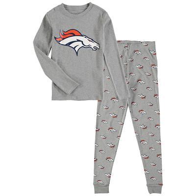 Men's Fanatics Branded Heathered Gray/Navy Denver Broncos T-Shirt