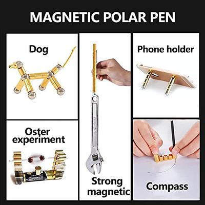 VYWmna Fidget Pen for Adults Kids,Toy Pen Decompression Magnetic Metal Pen,  Desk Toys Multifunctional Deformable Magnet Writing Pen(Black)