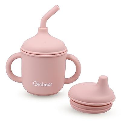 Baby Straw Cups Silicone Baby Drinking Cup With Handle Sippy non Spill Kids  Learning Cups Toddler Training Cups Tableware