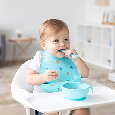 PandaEar Silicone Baby Feeding Set, Silicone Suction Toddler Plate Suction  Bowl and Spoon for Self Feeding