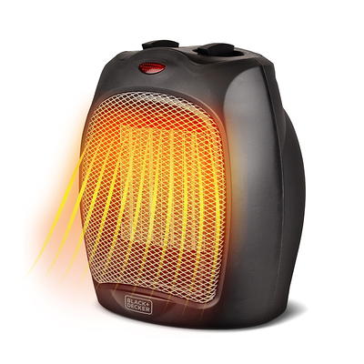 BLACK+DECKER 1500-Watt Black Desktop Electric Ceramic Space Heater - Yahoo  Shopping