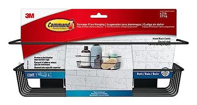 Command Shower Caddy Matte Black with Water Resistant Command Strips,  Bathroom Organizer, Holds up to 6.5 lbs - Yahoo Shopping