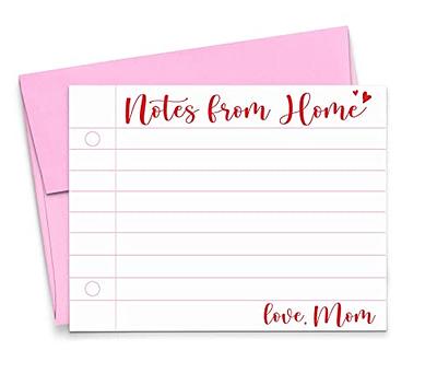 Notes From Home Stationary Lined, Personalized Camp Stationery for Mom,  Cute Camp Stationery for Parents Stationary with Envelopes, Your Choice of  Quantity - Yahoo Shopping