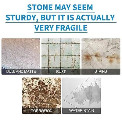 Stone Stain Remover Cleaner 2023 New Nano Crystal Coating Agent for Tile &  Furniture, Stone Crystal Plating Agent, Marble Stone Cleaner Polishes for  Marble, Granite, Tile, Kitchen Cooktops (3 Bottles) - Yahoo Shopping