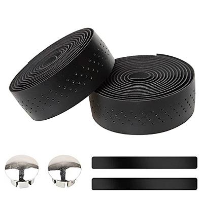 JRC Components Orimono Metallic Bicycle Handlebar Tape, Set of 2  Comfortable Bar Tape for Road Bike, Gravel Bicycle Handlebar Wrap with Bar  End Plugs