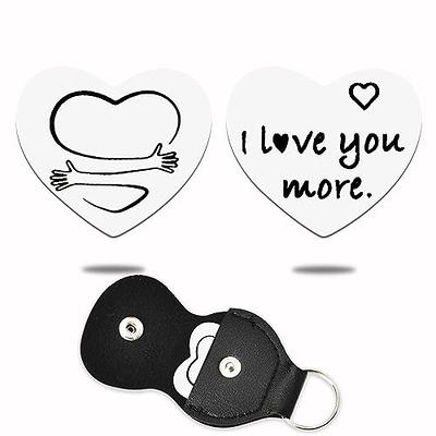 I Love You More Keychain Cute Gift for Boyfriend Gift for 