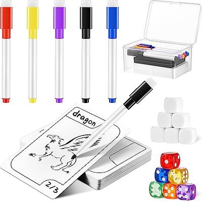 Jetec 70 Pcs Reusable Cards Multifunctional Tokens Dry Erase Cards