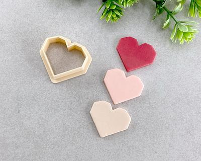 Geometric Heart Valentine's Day Clay Cutter, Pixel Shaped Polymer Cookie &  Fondant Valentines Cutter - Yahoo Shopping
