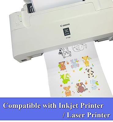 printer paper,Sticker Paper, 34 Sheets, Printable White Matte