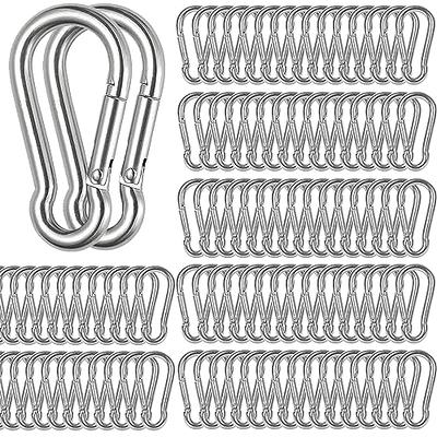 STARVAST 15 Pack Stainless Steel 1/4 in Spring Snap Hooks M6 x 2-3/8