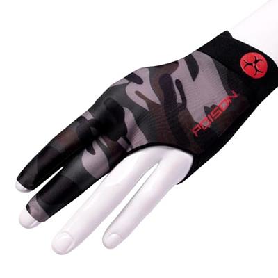 Naysku 1/7 Pcs 3 Fingers Pool Gloves, Elastic Left Hand Billiard Glove,  Show Gloves for Women Men, Snooker Cue Sport Glove, Billiard Shooters Carom