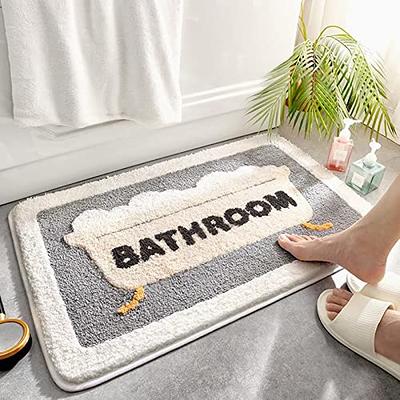 Bath Mat Rugs, Super Absorbent Floor Mat, Water Absorption and Quick  Drying, Non Slip Carpet for