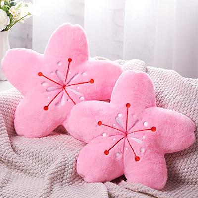 Flower Cushion Cute Soft Comfy Girls Birthyday Gift Pillows Decor Home  Floor Seat Office Desk Chair Cushion Pillows for Bedroom