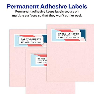 Avery Removable ID Labels 1 x 2-5/8, 750 Labels (6460)