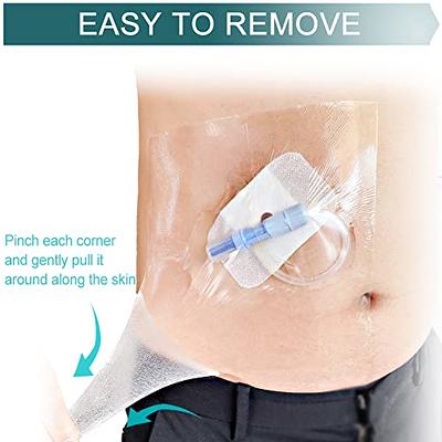 Waterproof Dialysis Catheter Shower Protector Cover Chest Chemo Port Chest  Wound Adhesive Bandages Film Dressing for G-Tube Feeding Tube(6x 6, Pack