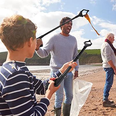 6 Pack Trash Grabber Reacher Tool for Elderly, 32 Foldable Trash Picker  Upper Grabber Long Handy Mobility Aids Lightweight Reaching Tool for Pick  Up Stick Arm Extension Litter Claw Picker (Red) 