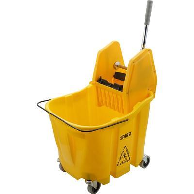 Commercial Mop Bucket 5.28 Gallon with Wringer - Side Press