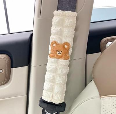 Alittlebylife Cute Fuzzy Cover, Seat Belt Cover, Car Accessory