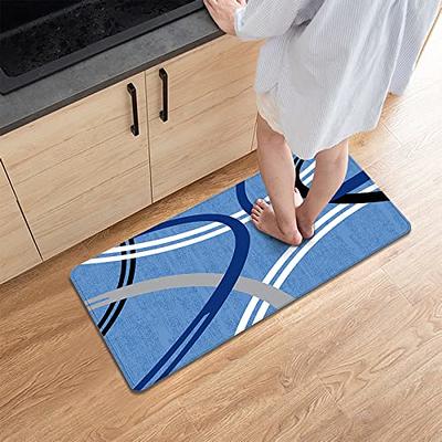 Kitchen Mat Anti Fatigue Mat, Non Slip Kitchen Rugs and Mats Waterproof  Memory Foam Kitchen Rug, Standing Desk Mat Cushioned Floor Mats for