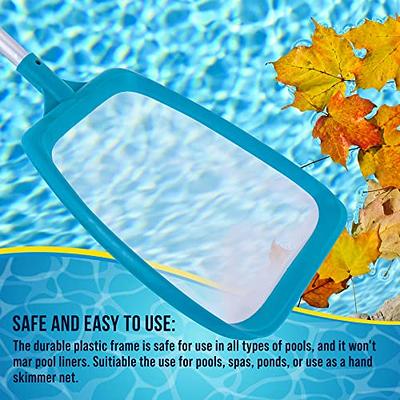 U.S. Pool Supply Professional Spa, Hot Tub, Pool Hand Leaf Skimmer Net with  17 Aluminum Pole 