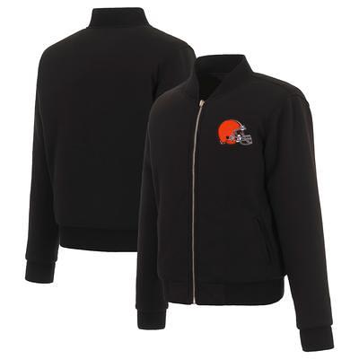 Men's Antigua Black Cleveland Browns Protect Lightweight Full-Zip