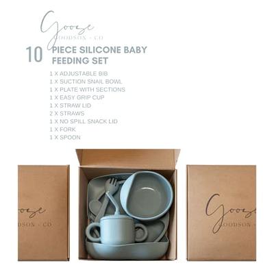 Sperric Silicone Baby Feeding Set - Infant Suction Bowls With Lids And  Spoons