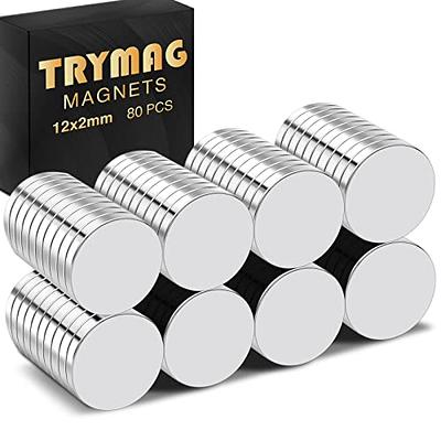 TRYMAG 80Pcs Magnets Neodymium, Small Strong Round Magnets Neodymium Disc Magnets  for Crafts, Fridge Rare Earth Magnets for Whiteboard, Dry Erase Board, Dry  Erase Board, Office - Yahoo Shopping