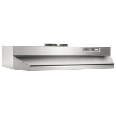 30 in. 400 CFM Ductless Recirculating Under Cabinet Range Hood in Stainless  Steel