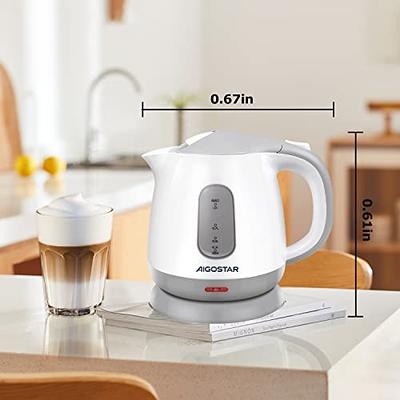 Evoloop Electric Tea Kettle 1.7L Hot Water Boiler, 1500W Glass Water Kettle  BPA Free, LED Indicator, Clear 