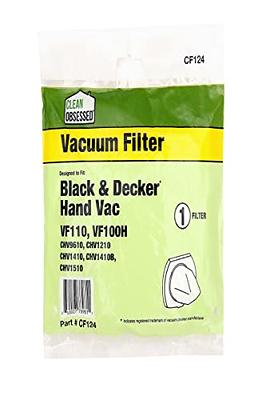 2pk Replacement VF20 Filter & Cover Kit, Fits Black & Decker