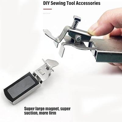 1pc Multi-functional Magnetic Seam Guide For Sewing Machine, Universal  Magnetic Seam Gauge Presser Foot