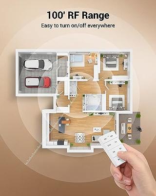 DEWENWILS Remote Control Light Socket, Wireless Light Switch with Timer,  E26 E27 Bulb Base, Remote Light Socket for Closet, Basement, Attic, 100FT  Range, No Wiring, ETL & FCC Listed - Yahoo Shopping