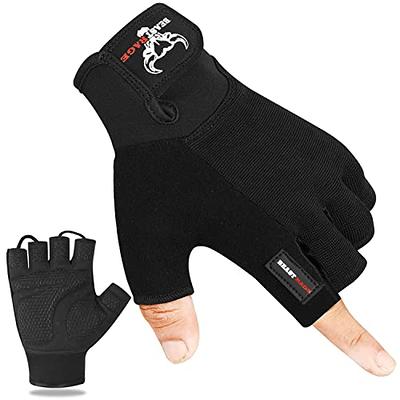 BEAST RAGE Workout Gloves for Men, Durable Palm Grip Gym Gloves Women Half  Finger Elasticated Training Weight Lifting Strength Bodybuilding Anti Slip  Cycling Gloves Exercise (Jet Black, L) - Yahoo Shopping