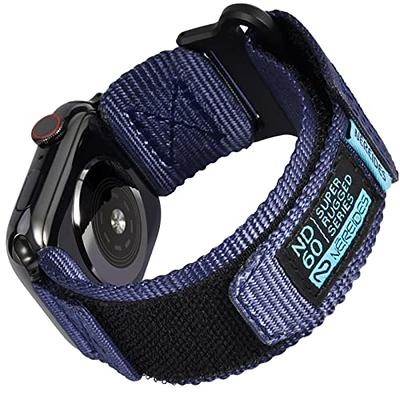 ULTIMAL Band Compatible with Apple Watch 49mm 45mm/44mm/42mm 41mm/40mm/38mm, Tough Breathable Nylon Sports Strap, Hollow Out Design for iWatch