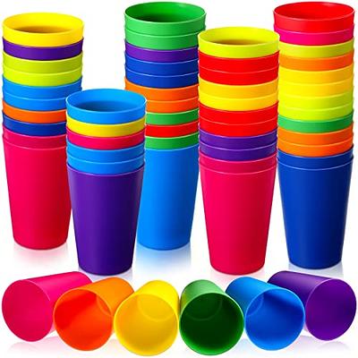 Youngever 8 Ounce Kids Cups, 9 Pack Kids Plastic Cups In 9 Assorted Colors,  8 Ounce Kids Drinking Cu…See more Youngever 8 Ounce Kids Cups, 9 Pack Kids