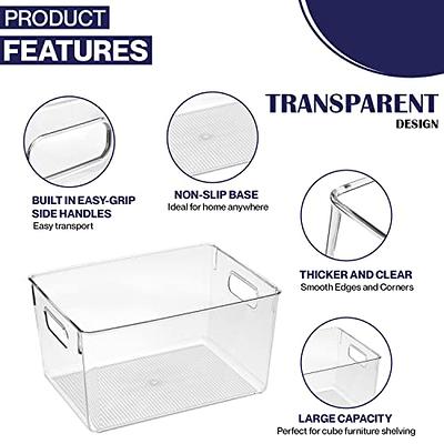 Clear Storage Bins With Lids, Perfect for Kitchen Organization and