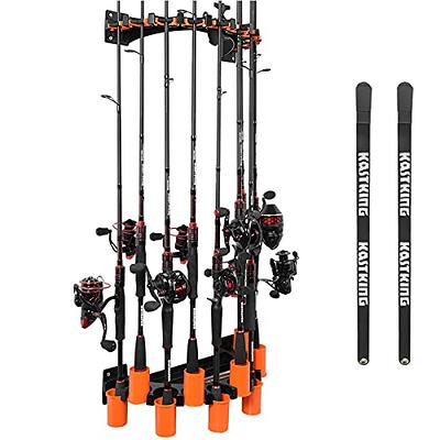 KastKing V10 Rod Rack with Line Spooling Station, Wall Mounted