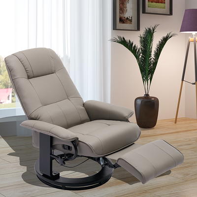 Vinsetto High Back Massage Office Desk Chair with 6 Point Vibrating Pillow  Computer Recliner Chair with Retractable Footrest and Adjustable Lumbar  Support Brown