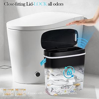 Bathroom Trash Can with Lid 2.2Gallon Automatic Touchless Garbage Can 2  Pack New
