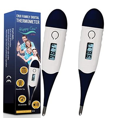 8 SEC Fast Reading Easy@Home Digital Thermometer, Oral Rectal and Underarm, Backlit and Alarm Emt-a12